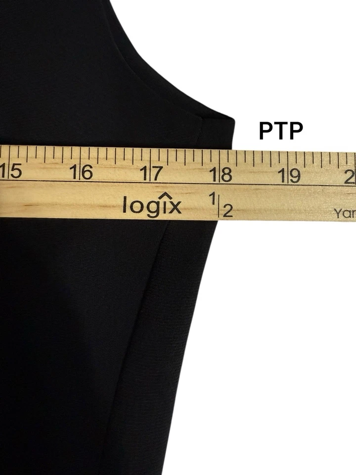 Vestido Formal Cynthia Howie-Maggie Boutique Negro Talla 12 Forrado 100% Poliéster Foto 4 de 4