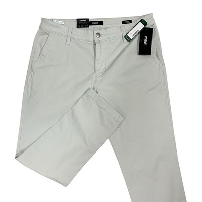 Mavi Edward Slim Straight Leg Chino Pants Mens 35X30 Light Gray New with Tags