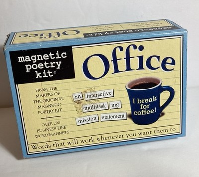 Magnetic Poetry Kit Office Business Like 200+ Words ANY Metal Surface NEW
