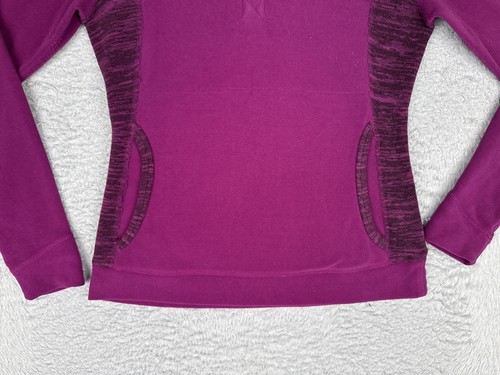 The North Face Sweater Womens XS Purple Fleece Snap Henley Pullover Pockets - Picture 5 of 16