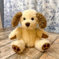 First And Main Dog Plush Bean Bag Floppy Ears Brown  Beige 6.5  