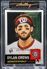 🔥2025 TOPPS LIVING SET DYLAN CREWS RC #845 JARED KELLY SILVER ARTIST AUTO 4/5!