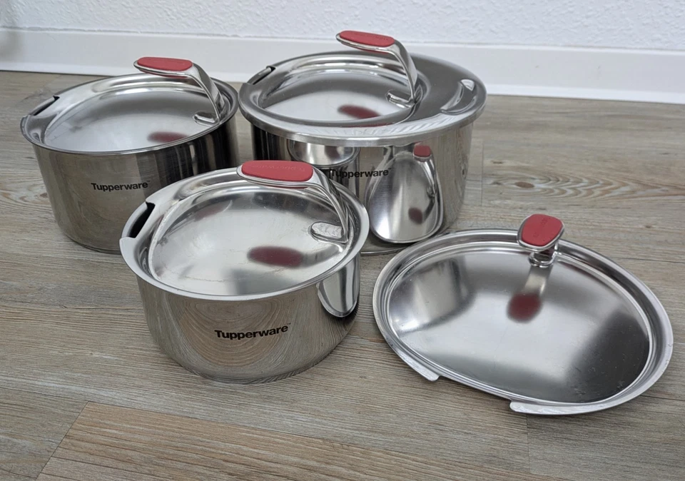 Tupperware Chefserie Compact Topfset 7tlg mit Deckel, Stapelbar
