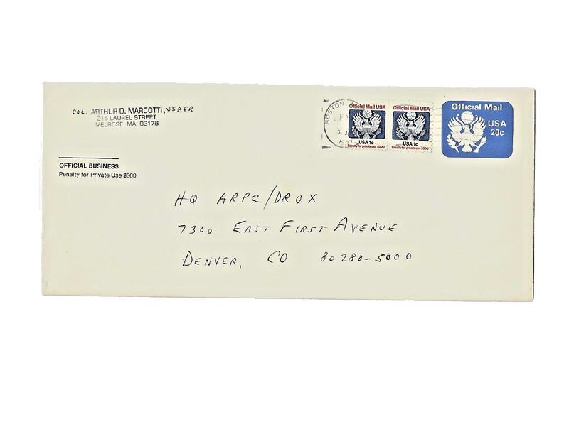 U.S. Scott #UO73 Official Mail Entire Used F-VF SCV $10