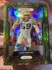 2023 Panini Prizm Luke Kuechly #43 Navy Camo Prizm SSP 12/15 Panthers HOF