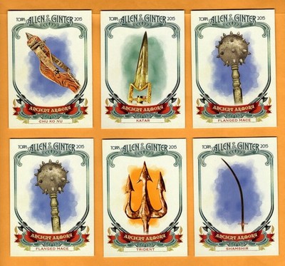 2015 Allen & Ginter Ancient Armory lot of 6