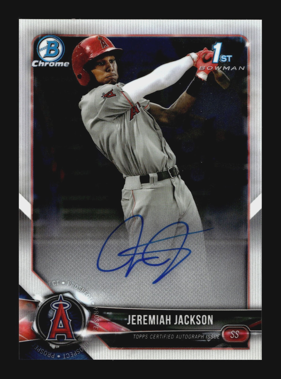 2018 Bowman Draft Chrome 1st Jeremiah Jackson Auto RC Rookie ORIOLES