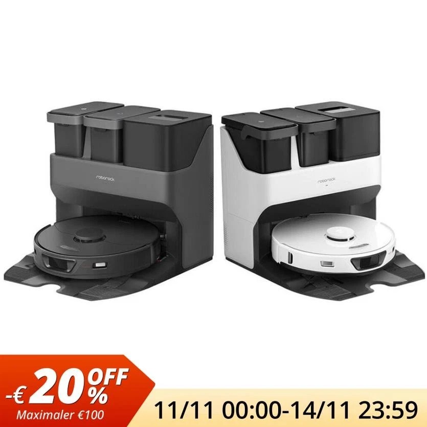 Roborock S7 Max Ultra Saugroboter mit Wischroboter,All-in-One Dock,5500Pa,APP