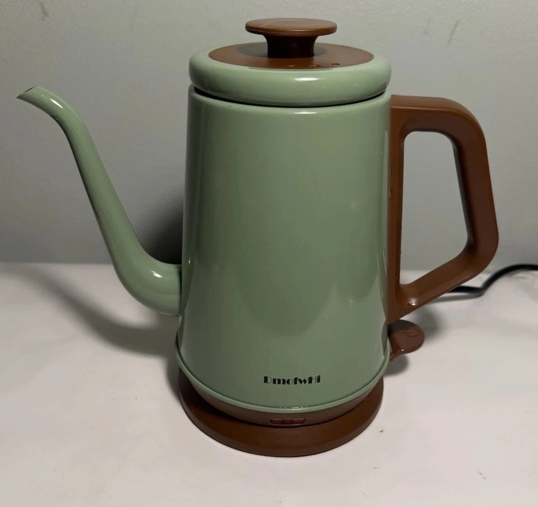Dmofwhi Electric Gooseneck Kettle 1L Green Brown Stainless Steel D-GNK902
Opens in a new window or t