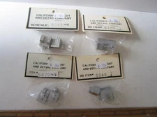 Lot of 4 HO 1/87 Scale California Freight Detail Company Roof Parts For Building