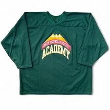 Vintage Green Mountain Hockey Academy Jersey Single Stitch Green CCM Mesh XL