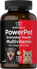 Pet Multivitamins for Dogs Cats 120 Chewable Tablets by Horbaach