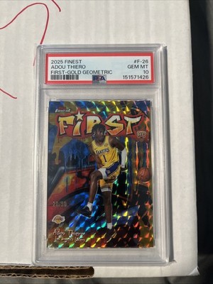 2025-26 Topps Finest - First Adou Thiero Gold Geometric #20/50 PSA 10!!