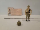 1984 GI Joe Jungle Trooper Recondo Figure File Card No Weapon Green Camouflage