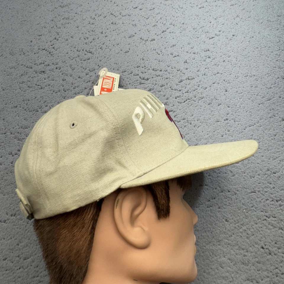 费城费城人队帽子带男式均码棕褐色卡其色美国职棒大联盟棒球 — 第 4/4 张图片