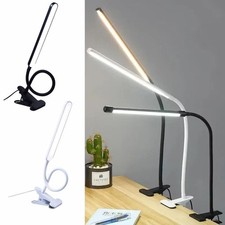 LED Booking Lamp Clamp USB Dimmable 3 Modes 10 Brightness Reading Clip on Light
