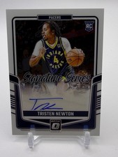 2024-25 Optic Tristen Newton Signature Series Rookie Auto SS-NEW Pacers