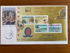 Canada Stamp FDC - 1992  CANADA 92 *SIGNATURE* Sheet of 4(UT 1407ai)