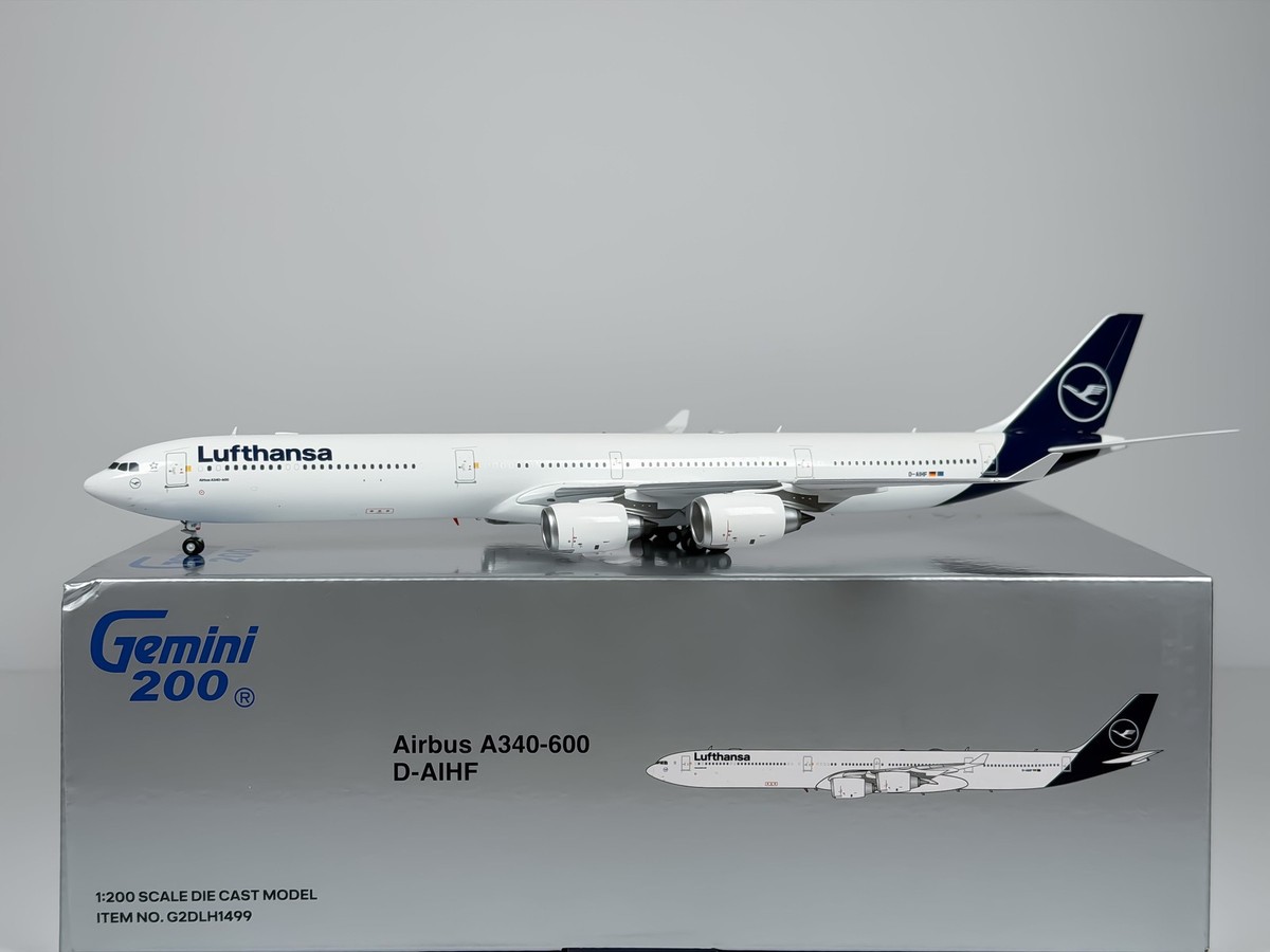 Gemini Jets Lufthansa Airbus A340-600 1:200 Scale | eBay