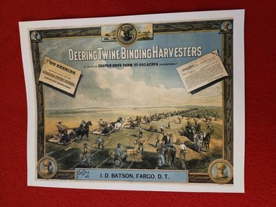 McCormick Deering Advertising Farm Advertising Dakota Territory 