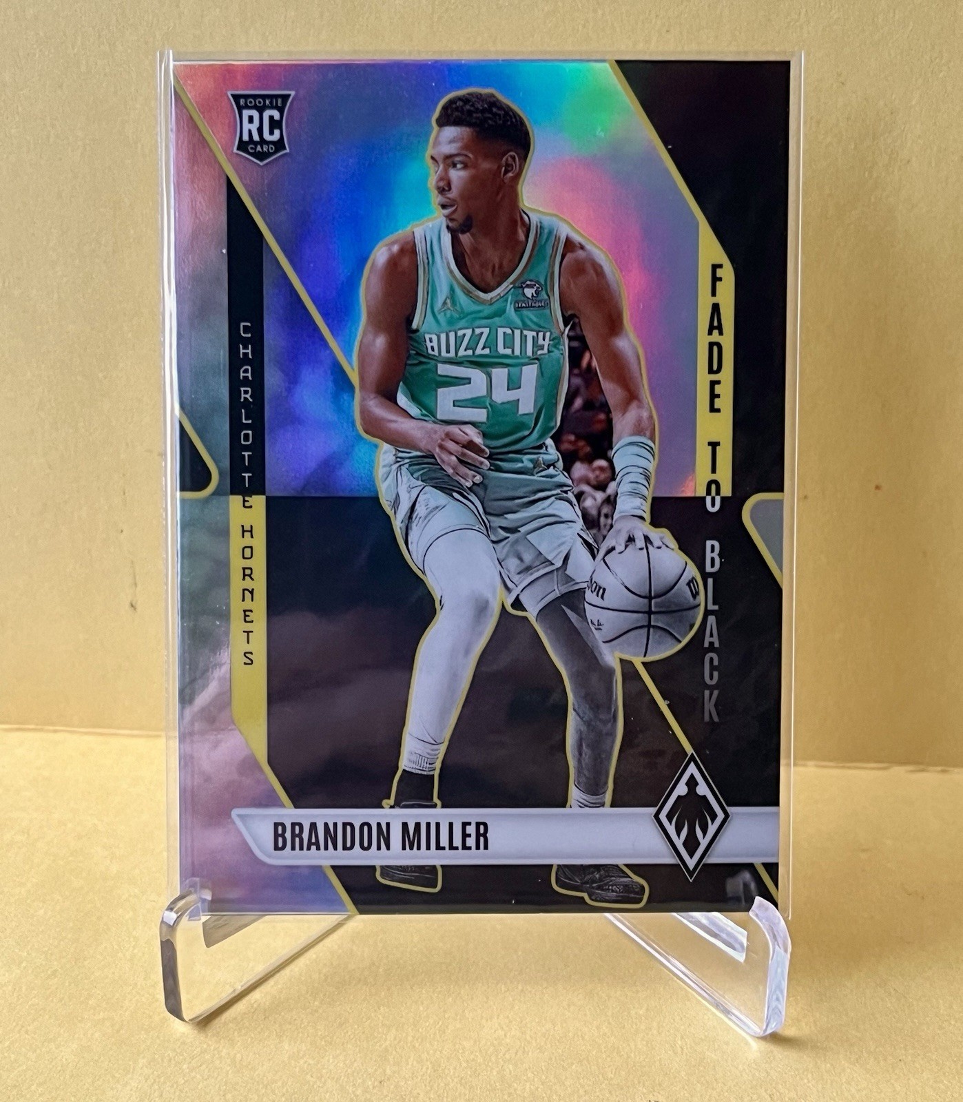 2023-24 Panini Phoenix - Fade to Black Brandon Miller #8 Silver (RC) Hornets