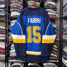 Men's St. Louis Blues Robby Fabbri NHL blue hockey jersey! XL