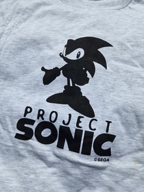 Vtg 1997 Project Sonic The Hedgehog Sega Saturn Japan Promotional Shirt Sz Large