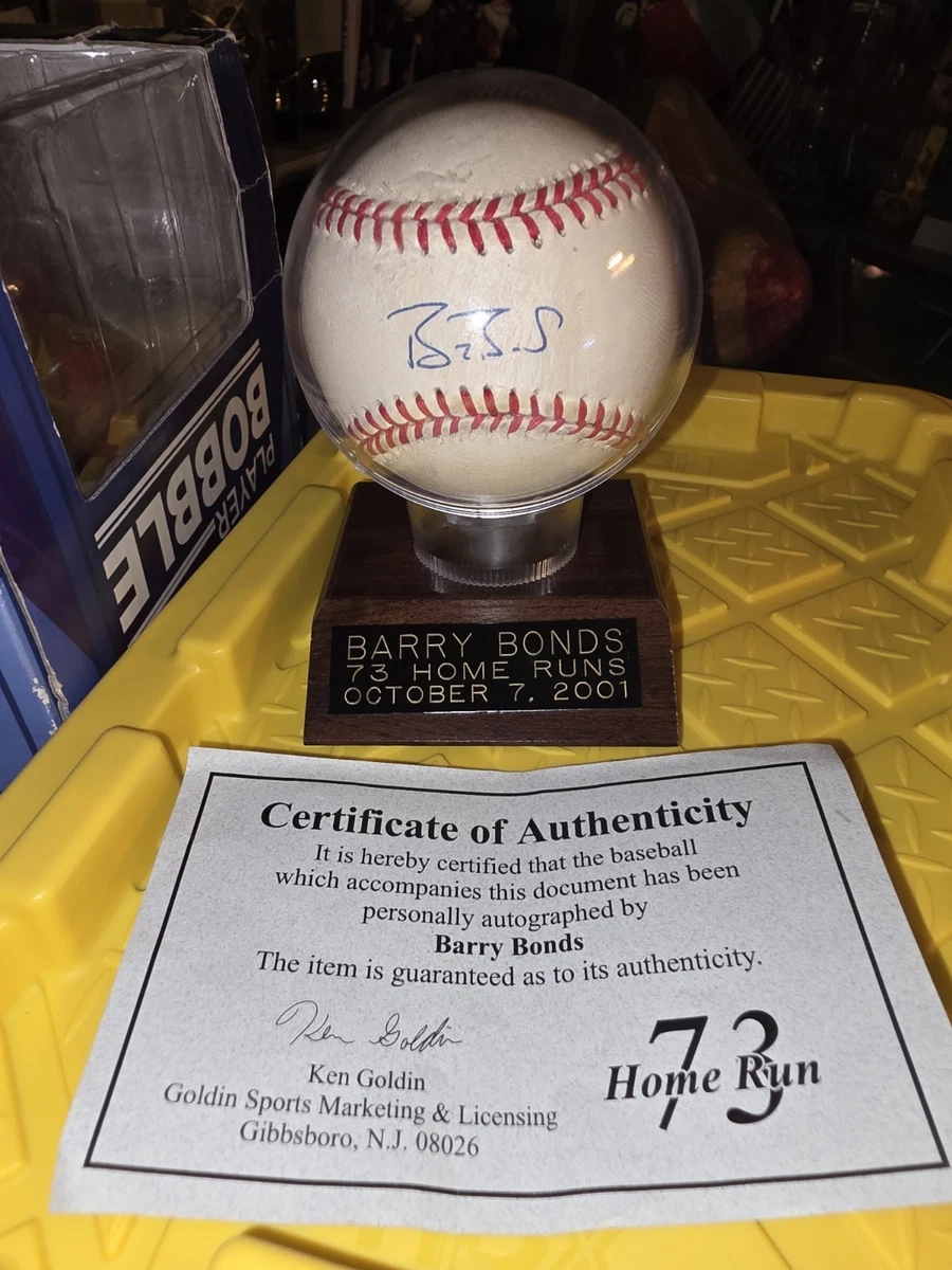 Barry Bonds San Francisco Giants Original Autographed Baseball MLB