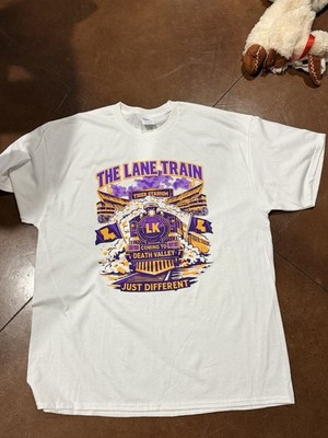2026 Endymion Krewe Grand Marshall Lane Train Kiffin LSU Mardi Gras T-Shirt L XL