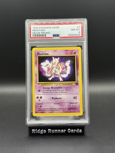 1999 POKEMON MEWTWO Movie Promo PSA 8