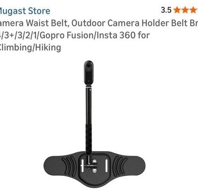 Mugast Camera Waist Belt, Outdoor Camera Holder Belt Bracket for 7/6/5/4/Gopro