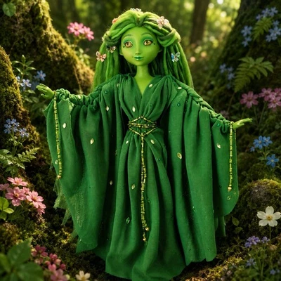 Disney Doll Spring Sprite Fantasia Limited Edition OOAK Designer Fairy Barbie LE - Image 1 of 4