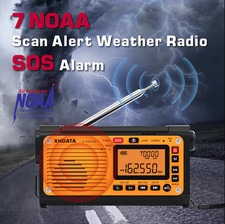 Listing image for XHDATA D-608WB Emergency Radio | Crank, NOAA, Bluetooth, Speaker, Flashlight