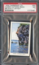 1934 CARRERAS BELIEVE IT OR NOT #44 QUEEN VICTORIA ROCK PSA 7 *DS15651