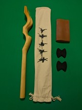 Wooden Foot Calf Stretcher Ballet Dance Massager With Bag, Pads, And Band