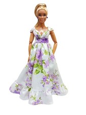 Blossom Elegance Handmade Dress For Curvy Dolls