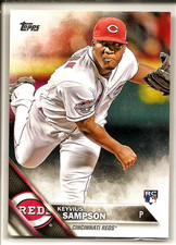 Keyvius Sampson 2016 Topps #333 RC Rookie Cincinnati Reds Mint