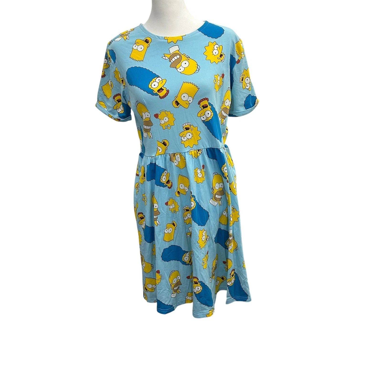 Cakeworthy Simpsons summer fu spring Sz L Stretch Cartoon AOP Kidcore Dopaminegn
Opens in a new wind