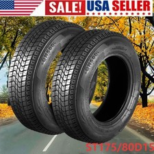 Set Of 2 St20575d15 Trailer Tires 205 75 D15 Heavy Duty 6ply Load Range C 15