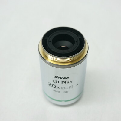 NIKON LU PLAN FLUOR 20X/0.45 WD 4.5 OBJECTIVE LENS | eBay NIKON LU PLAN FLUOR 20X/0.45 WD 4.5 OBJECTIVE LENS | eBay