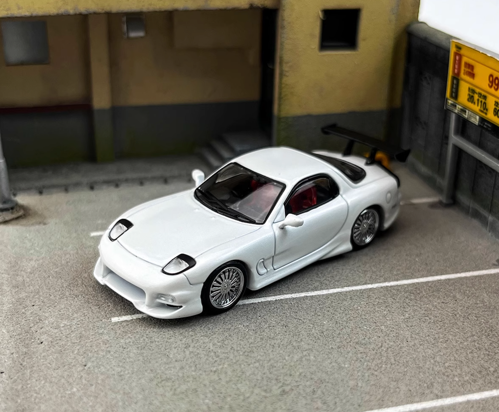 【数量限定品】MORTAL 1/64 RX‐7 FD3S VeilSide Mortal 1:64 Purple RX-7 FD Veilside Racing Sports Model