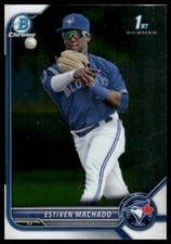 2022 Bowman #BCP-12 Estiven Machado Chrome Prospects Toronto Blue Jays