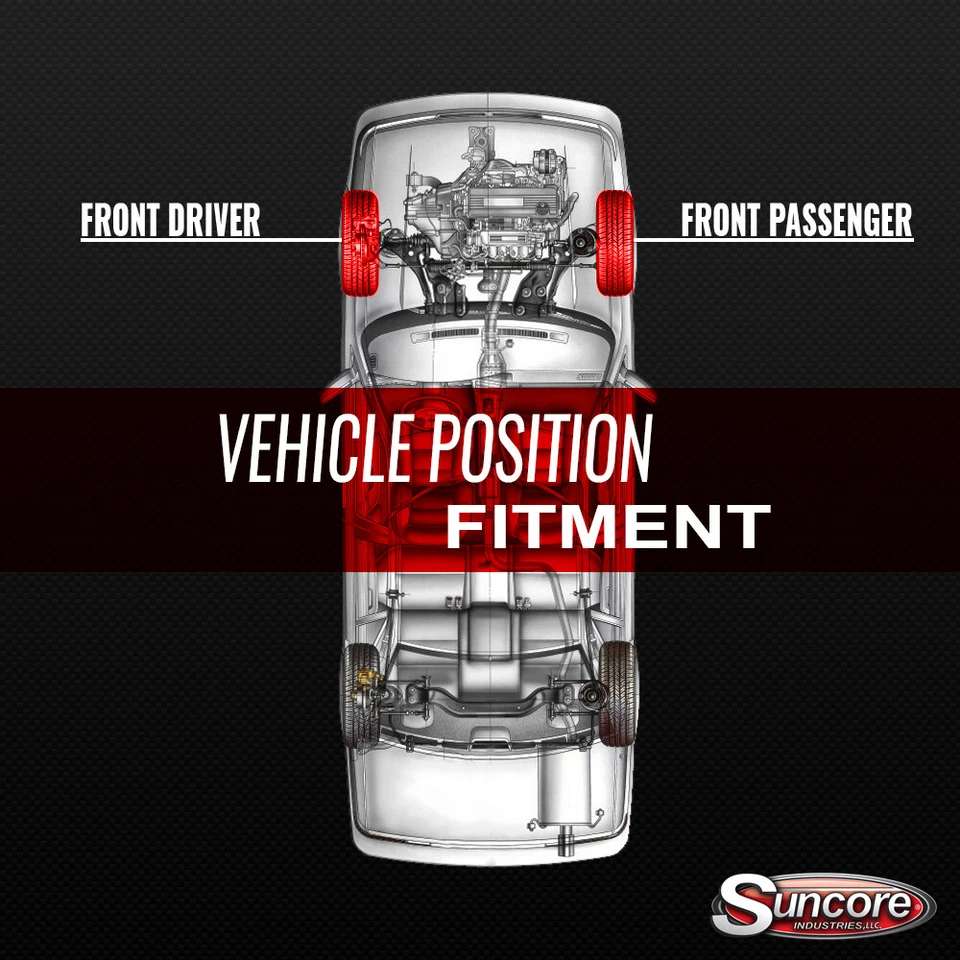 Front Pair Complete Struts & Spring Assemblies for 2007-2009 Mercedes-Benz ML320 Foto 2 de 4