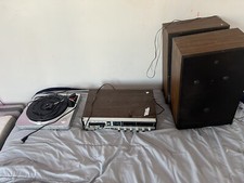 record player with speakers And Receiver
