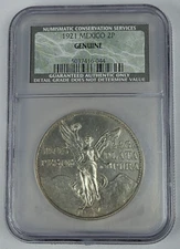 1921 Mexico Silver 2 Pesos Independence Centennial - Ultra Rare NCS NGC Slab
