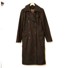 Club Monaco Wool Trench Pea Coat Quilted Lining