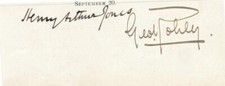 Henry Arthur Jones- Signed Card (Major British Playwright & George Robey)