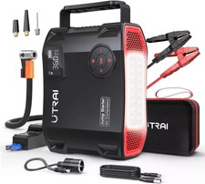Jump Starter Air Compressor 5000A Car Battery Jump Starter Portable 150PSI Tir