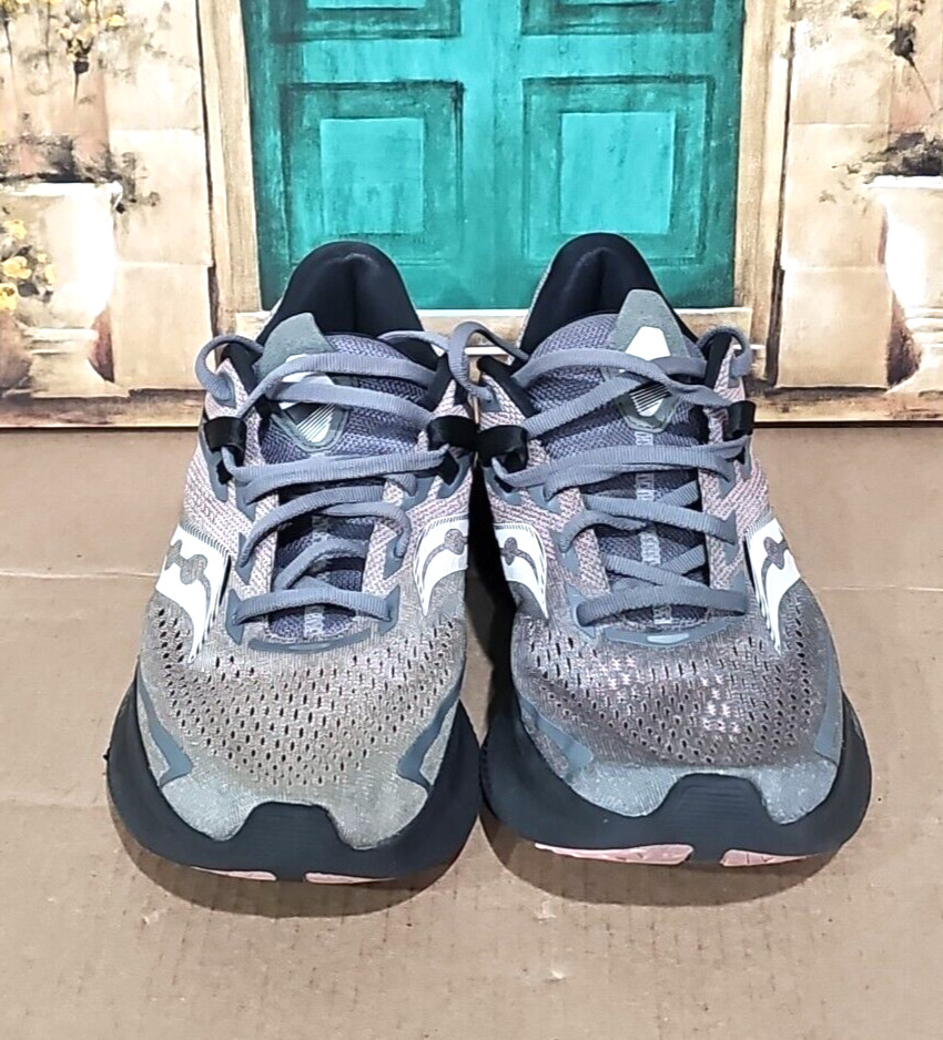 Saucony Womens Ride 15 Running Shoe Charcoal 10.5 thumbnail 9