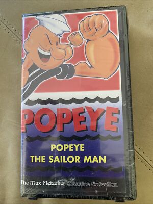 Popeye The Sailor Man Max Fleischer Collection VHS RARE! 3 Classic Episodes NEW!
